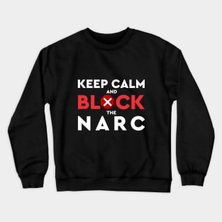 Narcissism Abuse Inspirational Minimalist Black And White Typography Crewneck Sweatshirt